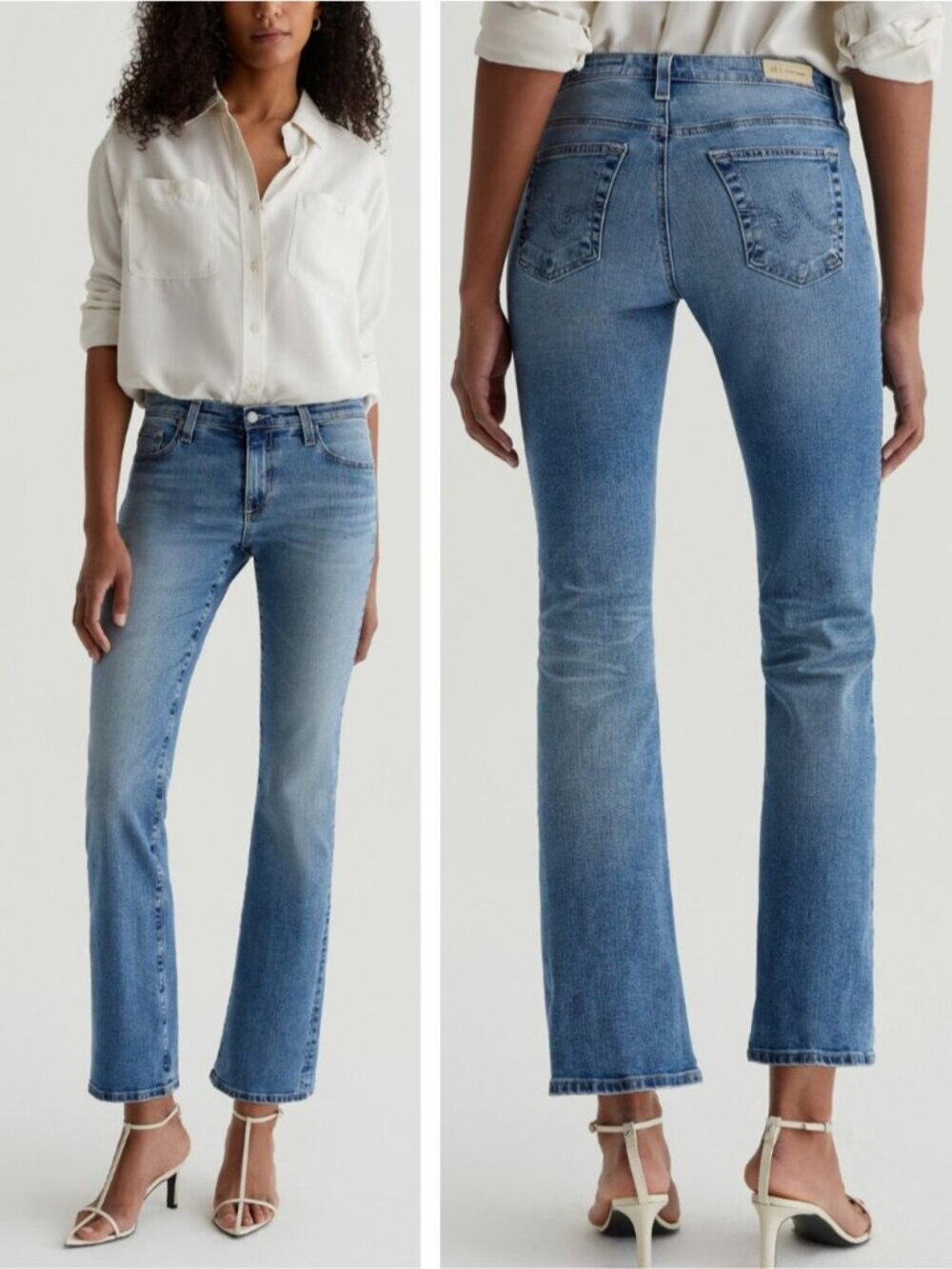 AG Adriano Goldschmied Angel Low Rise Boot Cut Jean Size 26 In 18 Years Dream